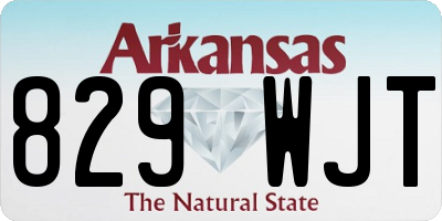 AR license plate 829WJT