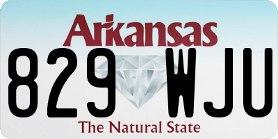 AR license plate 829WJU