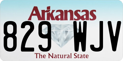 AR license plate 829WJV