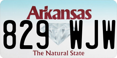 AR license plate 829WJW