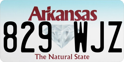 AR license plate 829WJZ