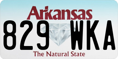 AR license plate 829WKA