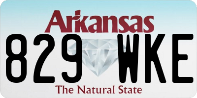 AR license plate 829WKE