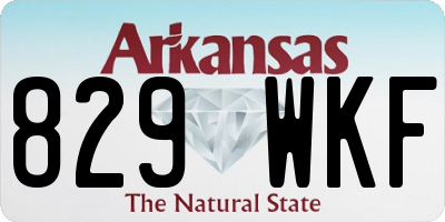 AR license plate 829WKF