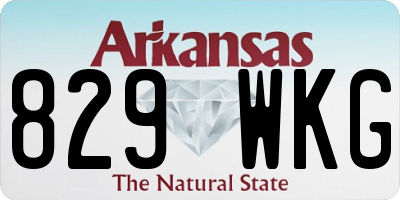 AR license plate 829WKG