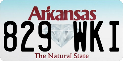 AR license plate 829WKI