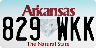 AR license plate 829WKK