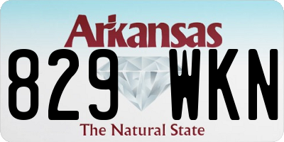 AR license plate 829WKN