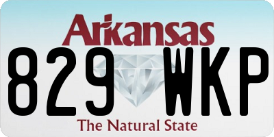 AR license plate 829WKP