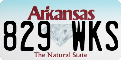 AR license plate 829WKS