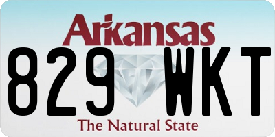 AR license plate 829WKT