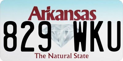 AR license plate 829WKU
