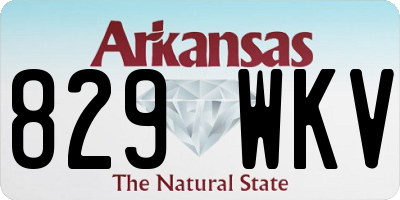 AR license plate 829WKV