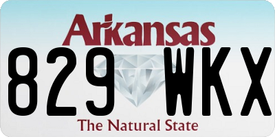 AR license plate 829WKX