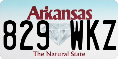 AR license plate 829WKZ