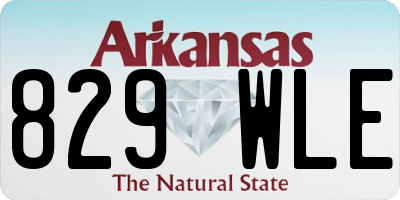 AR license plate 829WLE