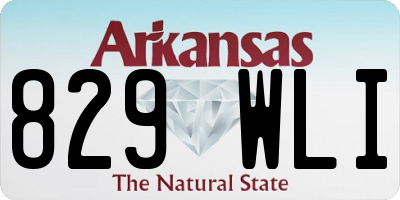 AR license plate 829WLI