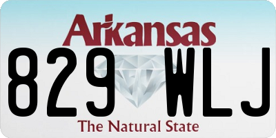 AR license plate 829WLJ