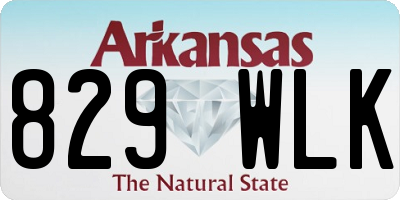 AR license plate 829WLK