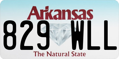 AR license plate 829WLL