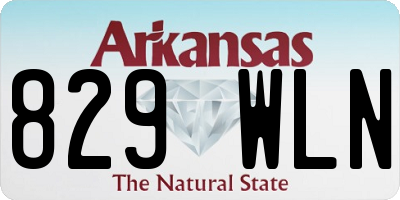 AR license plate 829WLN
