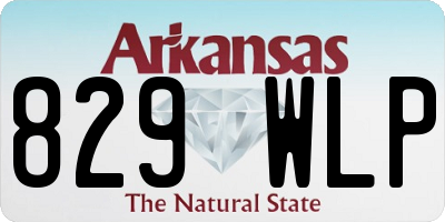 AR license plate 829WLP