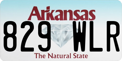AR license plate 829WLR