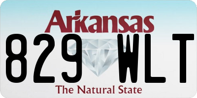 AR license plate 829WLT