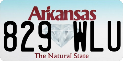 AR license plate 829WLU