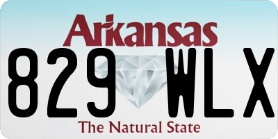 AR license plate 829WLX