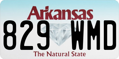 AR license plate 829WMD