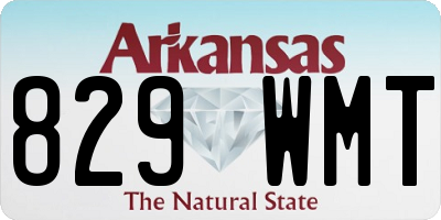 AR license plate 829WMT