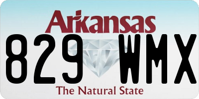 AR license plate 829WMX