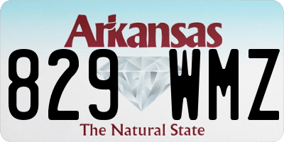 AR license plate 829WMZ