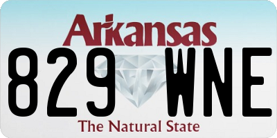 AR license plate 829WNE