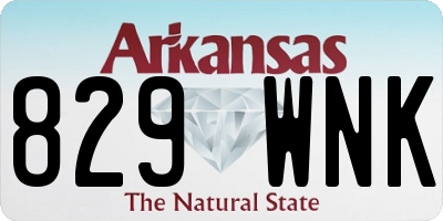 AR license plate 829WNK