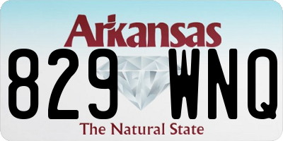 AR license plate 829WNQ