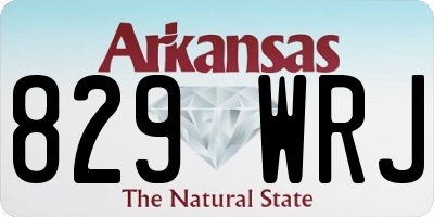 AR license plate 829WRJ