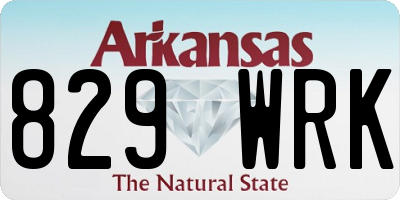AR license plate 829WRK