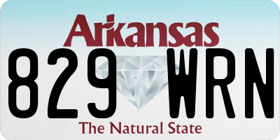AR license plate 829WRN