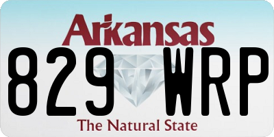 AR license plate 829WRP