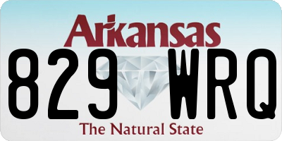 AR license plate 829WRQ