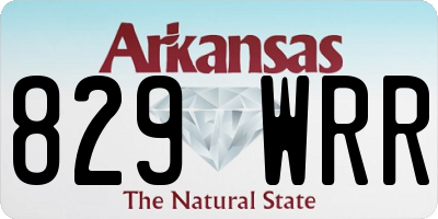 AR license plate 829WRR