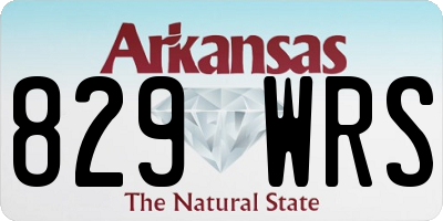 AR license plate 829WRS