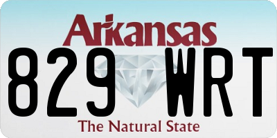AR license plate 829WRT