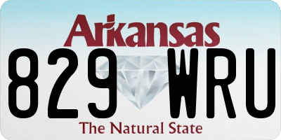 AR license plate 829WRU