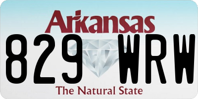 AR license plate 829WRW