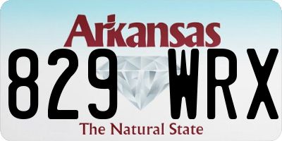 AR license plate 829WRX
