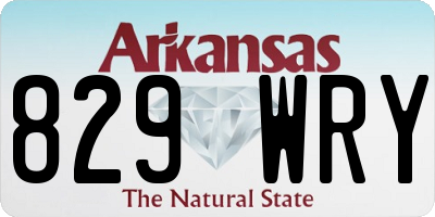 AR license plate 829WRY