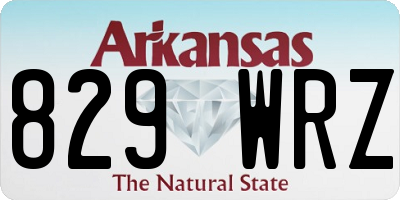 AR license plate 829WRZ